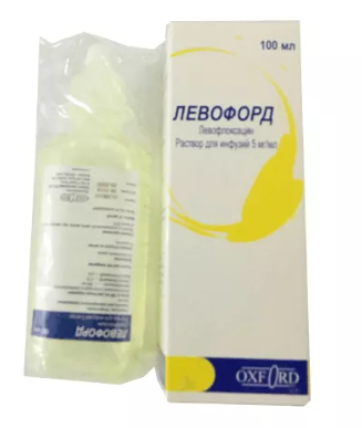 Левофорд 500 мг 100 мл р-р д/инф (Левофлоксацин)