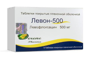 Левон 500 мг №10 табл (Левофлоксацин)